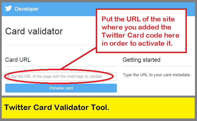 Twitter Card Validator Tool