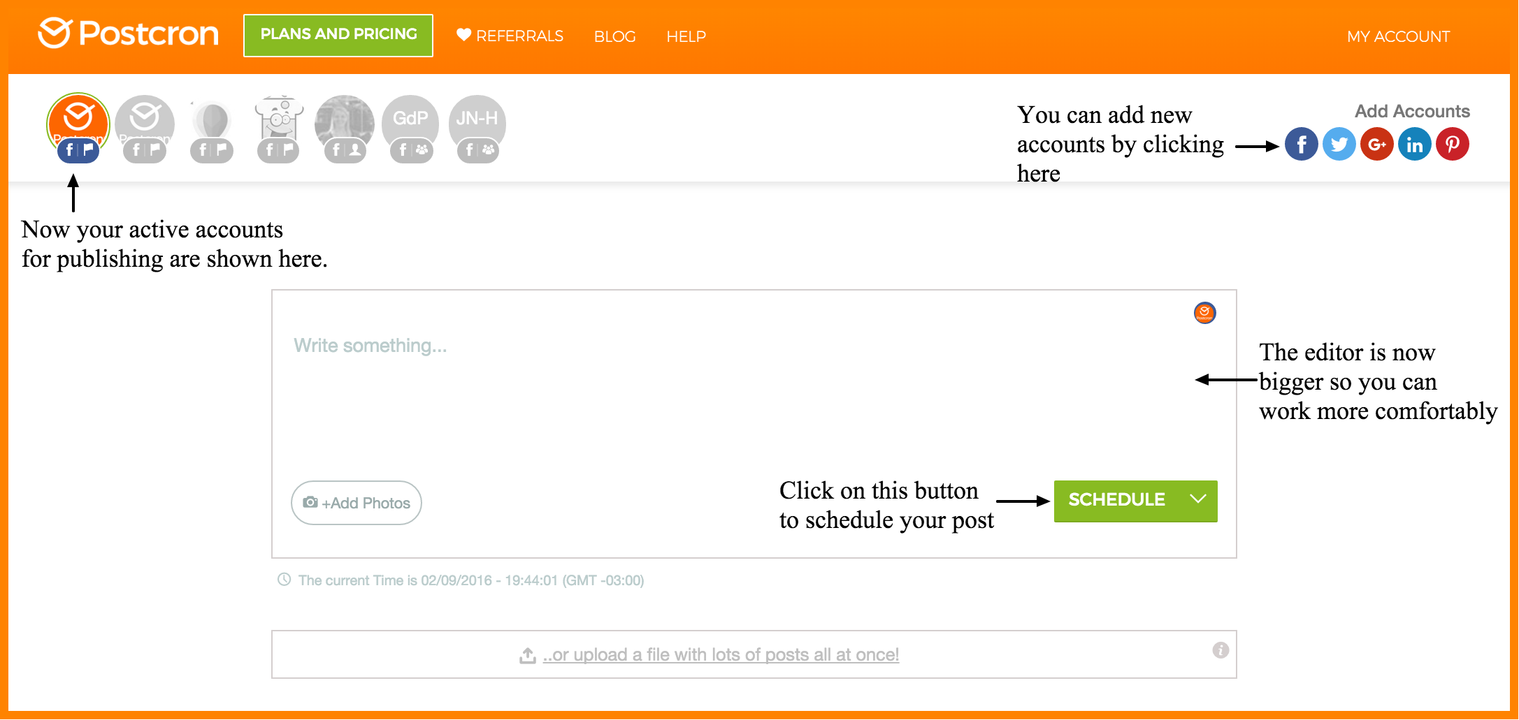 postcron gets updated