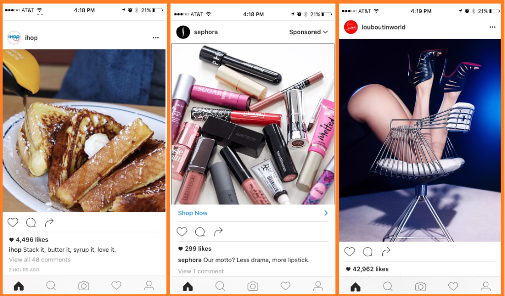 advertising on instagram look
