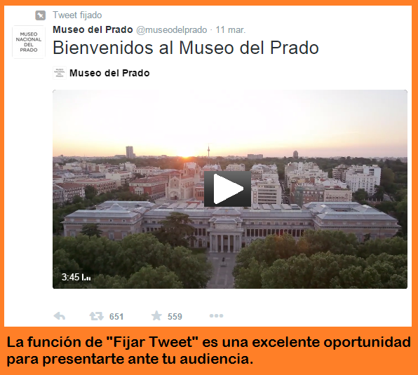Fijar un tuit en tus campañas en Twitter