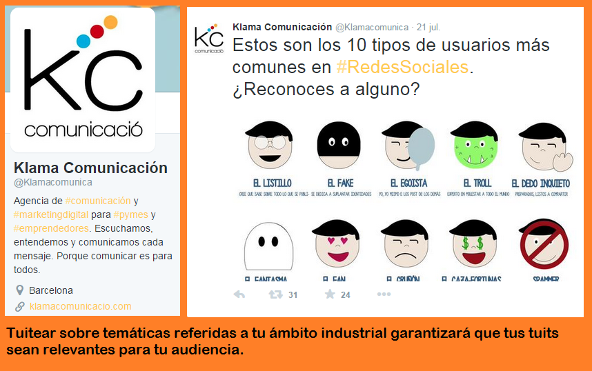 Habla de contenidos que interesen a tu audiencia en tus campañas en Twitter