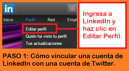 Funciones de Facebook, Twitter y LinkedIn