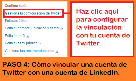 Funciones de Facebook, Twitter y LinkedIn