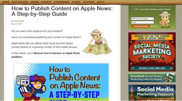 Social Media Examiner blog