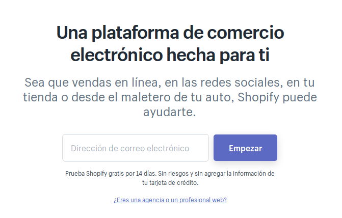 Satisface a tus visitantes en los primeros segundos. Ejemplo