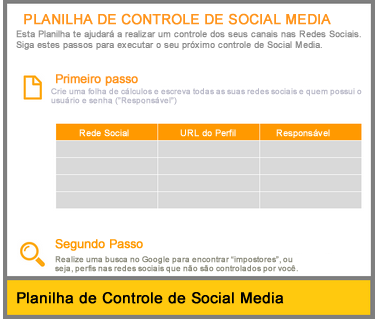 Template de Controle de Social Media