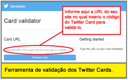 Ferramenta Twitter Cards