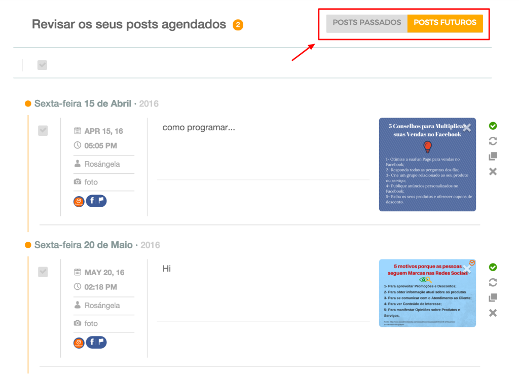 Programa para Agendar Postagens no Facebook Twitter Google e Pinterest
