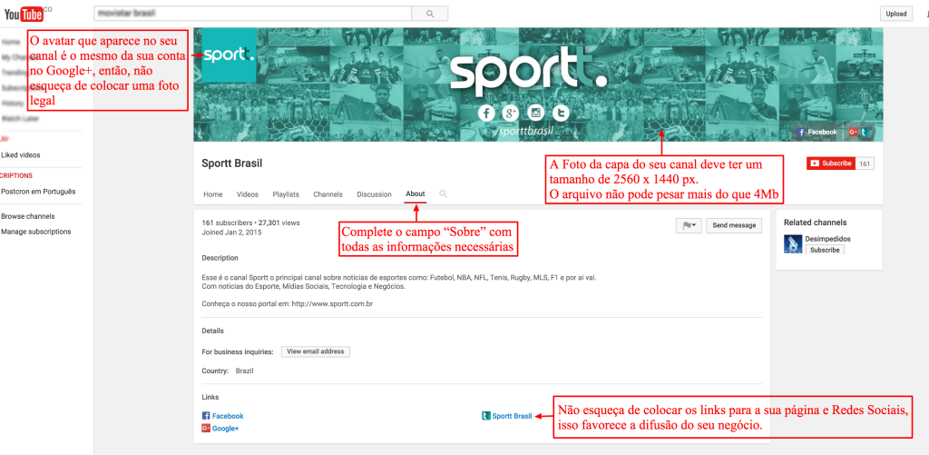 Sportt Brasil YouTube