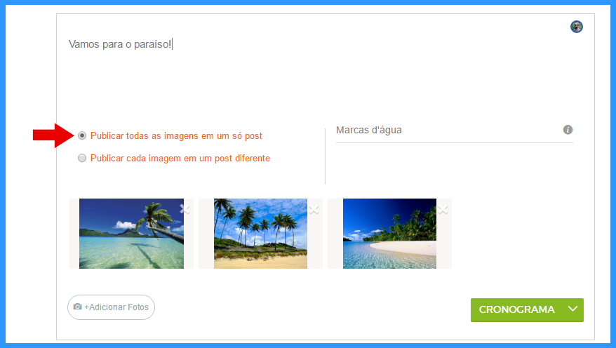 carrossel de imagens